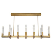 Modern Forms Cinema 12 light 54" LED Chandelier/3500K, Aged Brass - PD-30854-AB