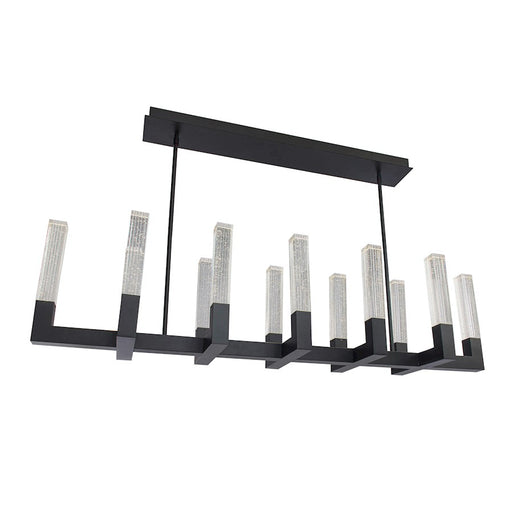 Modern Forms Cinema 12 light 54" LED Chandelier/3500K, Black - PD-30854-BK