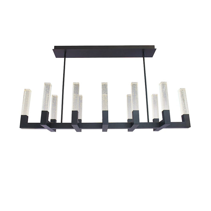 Modern Forms Cinema 12 light 54" LED Chandelier/3500K, Black