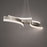 Modern Forms Arcs 4Lt 57" LED Linear Pendant, Brushed Nickel/White