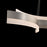 Modern Forms Arcs 4Lt 57" LED Linear Pendant, Brushed Nickel/White