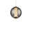 Modern Forms Swirly 7" LED Mini-Pendant/3500K, BR/Smoked/WH - PD-32507-35-SM-AB