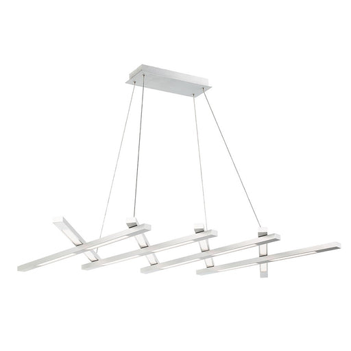 Modern Forms Scissors 1Lt 80" LED Chandelier/3000K, Aluminum