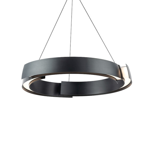 Modern Forms Battlestar 1 Light 28" LED Pendant/3000K, Black - PD-34228-BK