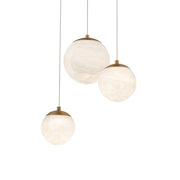 Modern Forms Pisces 3Lt 11.9" LED Round Pendant/CCT, Brass - PD-34403R-AB
