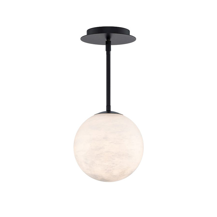 Modern Forms Pisces 1 Light 8" LED Mini Pendant/2700K, Black - PD-34408-27-BK