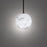 Modern Forms Pisces 1 Light 8" LED Mini Pendant/3000K, Black