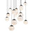 Modern Forms Pisces 15Lt 23" LED Round Pendant/CCT, Black - PD-34415R-BK