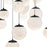 Modern Forms Pisces 15Lt 23" LED Round Pendant/CCT, Black