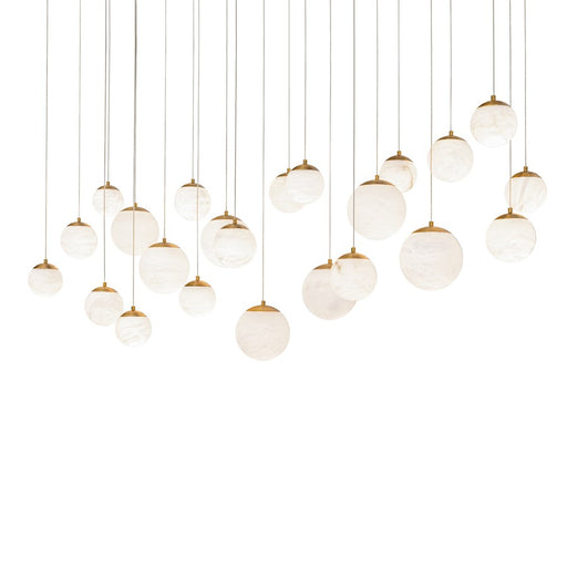 Modern Forms Pisces 23Lt 54" LED Linear Pendant/CCT, Brass