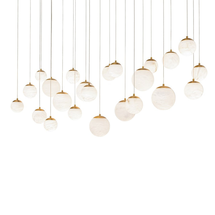 Modern Forms Pisces 23Lt 54" LED Linear Pendant/CCT, Brass