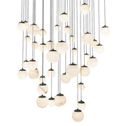 Modern Forms Pisces 41Lt 36" LED Square Pendant/CCT, Black - PD-34441S-BK