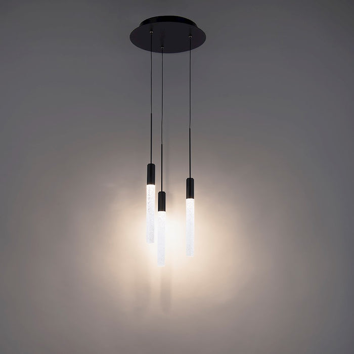 Modern Forms Magic LED 3 Light Round Pendant/3000K, Black