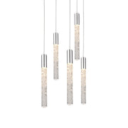 Modern Forms Magic LED 5Lt Round Pendant/3000K, Polished Nickel - PD-35605-PN