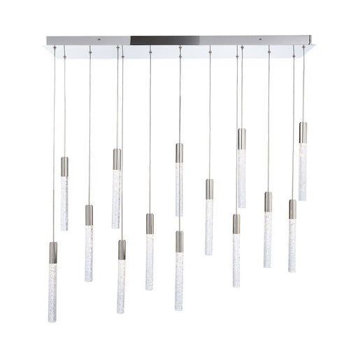 Modern Forms Magic 14Lt 40" LED Linear Pendant/3000K, Nickel - PD-35614L-PN