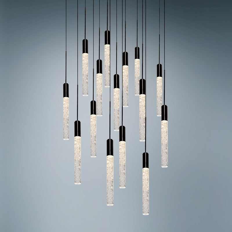 Modern Forms Magic LED 15 Light Round Pendant/3000K, Black