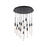 Modern Forms Magic LED 21 Light Round Pendant/3000K, Black - PD-35621-BK