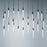 Modern Forms Magic LED 23 Light Linear Pendant/3000K, Black