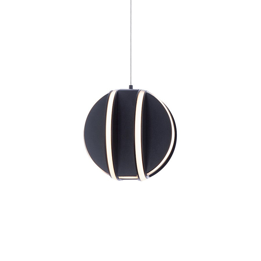 Modern Forms Carillion LED 1 Light Mini Pendant/3000K, Black - PD-36206-BK