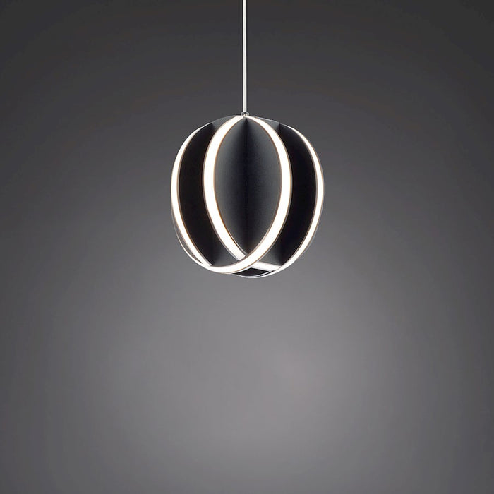 Modern Forms Carillion LED 1 Light Mini Pendant/3000K, Black