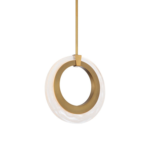 Modern Forms Serenity 1Lt 10" LED Mini Pendant/3000K, Brass - PD-38210-AB