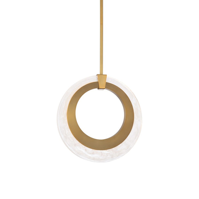 Modern Forms Serenity 1Lt 10" LED Mini Pendant/3000K, Brass