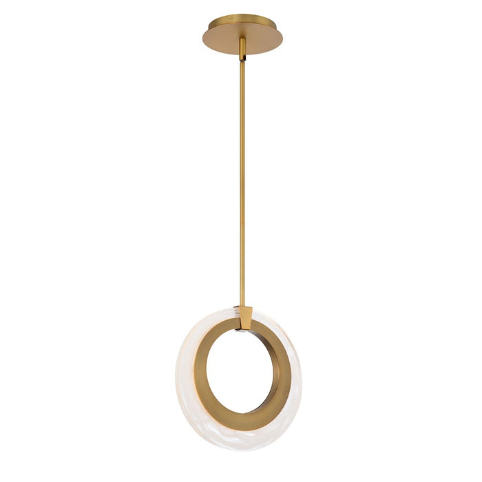 Modern Forms Serenity 1Lt 10" LED Mini Pendant/3000K, Brass