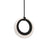 Modern Forms Serenity 1 Light 10" LED Mini Pendant/3000K, Black - PD-38210-BK