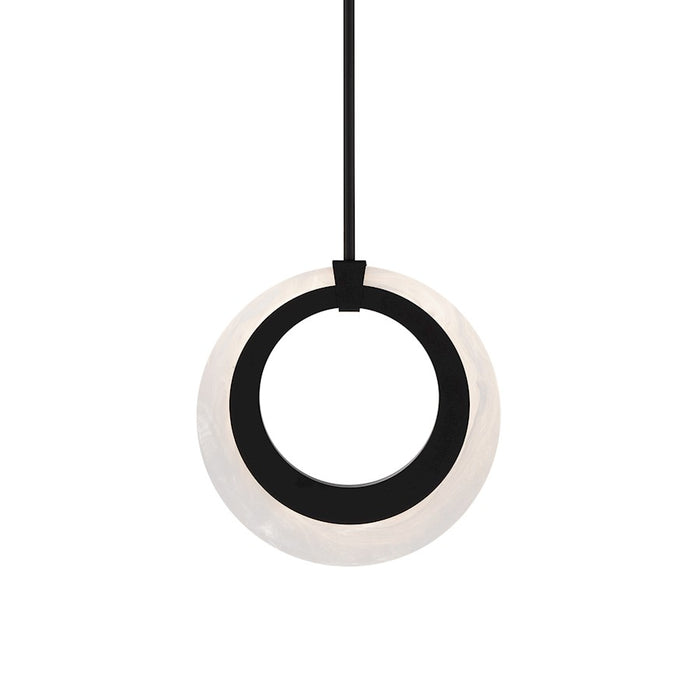 Modern Forms Serenity 1 Light 10" LED Mini Pendant/3000K, Black