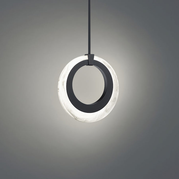 Modern Forms Serenity 1 Light 10" LED Mini Pendant/3000K, Black