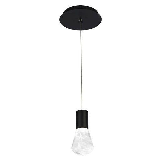 Modern Forms Plum 1 Light 6" LED Mini Pendant/3000K, Black - PD-40106-BK