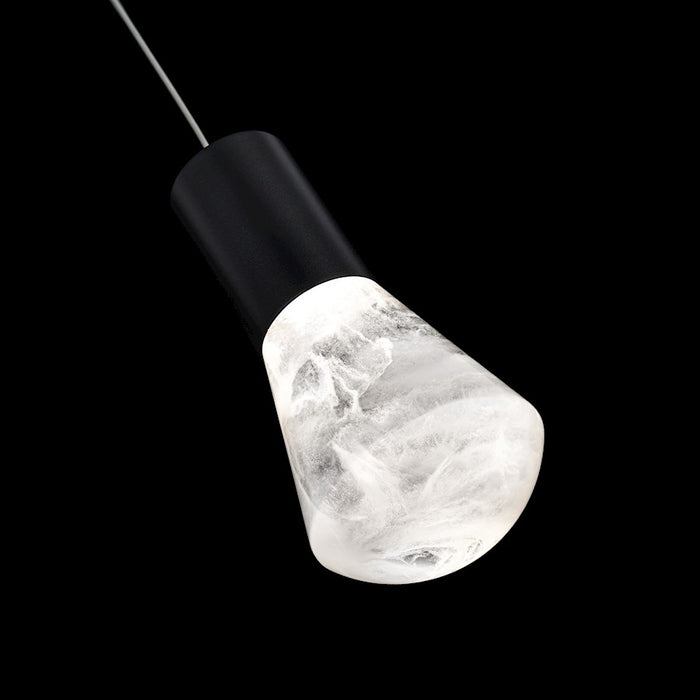 Modern Forms Plum 1 Light 6" LED Mini Pendant/3000K, Black