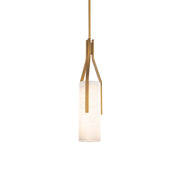 Modern Forms Firenze 1Lt 22" LED Pendant/3000K, Brass/Alabaster - PD-40222-AB