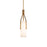 Modern Forms Firenze 1Lt 22" LED Pendant/3000K, Brass/Alabaster