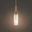 Modern Forms Firenze 1Lt 22" LED Pendant/3000K, Brass/Alabaster