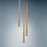 Modern Forms Cascade LED 3Lt Crystal Round Pendant/3500K, Brass