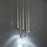 Modern Forms Cascade LED 5Lt Crystal Round Pendant/3500K, Nickel