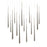 Modern Forms Cascade 14Lt 40" LED Linear Pendant/3500K, Nickel - PD-41714L-PN