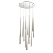 Modern Forms Cascade LED 15Lt Crystal Round Pendant/3500K, Nickel - PD-41715R-PN