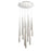 Modern Forms Cascade LED 15Lt Crystal Round Pendant/3500K, Nickel - PD-41715R-PN