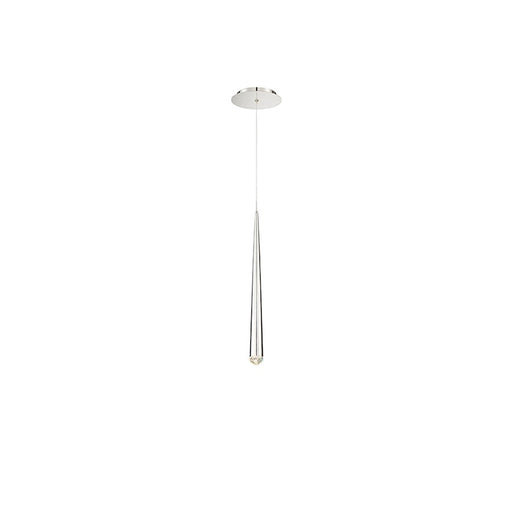 Modern Forms Cascade 19" LED 1Lt Crystal Pendant/3500K, Nickel - PD-41719-PN