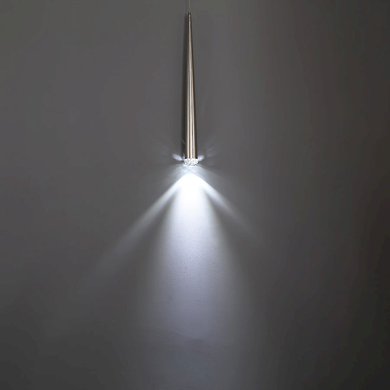 Modern Forms Cascade 19" LED 1Lt Crystal Pendant/3500K, Nickel