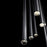 Modern Forms Cascade LED 23Lt Crystal Linear Pendant/3500K, Black