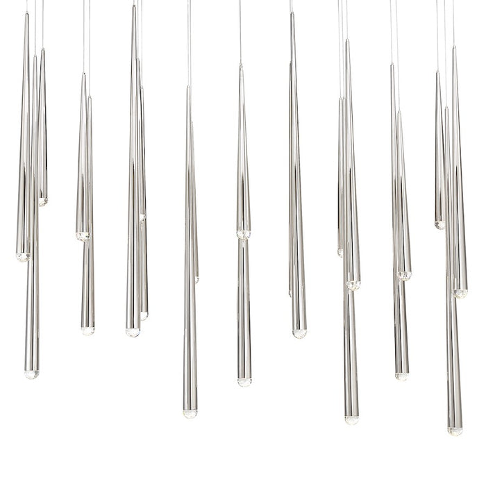 Modern Forms Cascade LED 23Lt Crystal Linear Pendant/3500K, NK