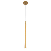 Modern Forms Cascade 28" LED 1Lt Crystal Pendant/3500K, Brass - PD-41728-AB