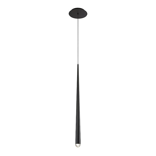 Modern Forms Cascade 28" LED 1 Light Crystal Pendant/3500K, Black