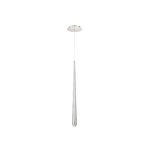 Modern Forms Cascade 28" LED 1Lt Crystal Pendant/3500K, Nickel - PD-41728-PN