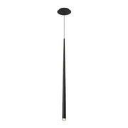 Modern Forms Cascade 37" LED 1 Light Crystal Pendant/3500K, Black - PD-41737-BK