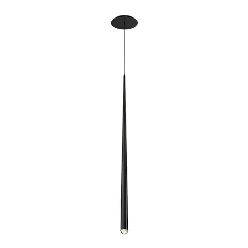 Modern Forms Cascade 37" LED 1 Light Crystal Pendant/3500K, Black - PD-41737-BK