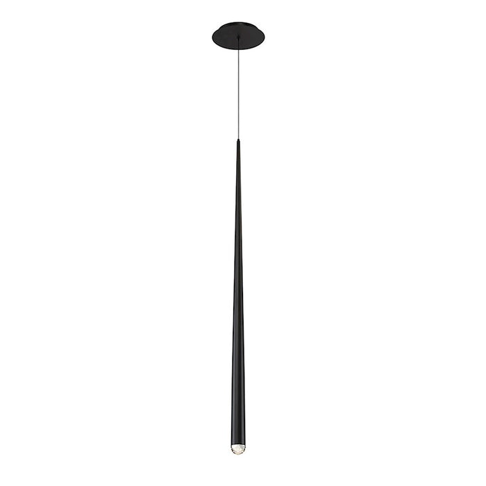 Modern Forms Cascade 37" LED 1 Light Crystal Pendant/3500K, Black